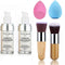 2pcs TLM Color Changing Foundation Liquid with 2 Brushes and 2 Sponges, Flawless Full Coverage Makeup 30ml