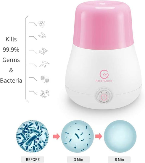 ROSA RUGOSA 99.9% Menstrual Cups + Steamer Bundle - All You Need to Start Your Menstrual Cup Journey! - Feminine