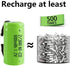 AA Ni-Cd 1.2V 2/3AA 600mAh Rechargeable Battery, 6pcs Green