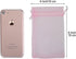 HRX Package 100pcs Pink Organza Bags, 4 x 6 Inches Wedding Christmas Favors Gift Drawstring Jewelry Pouches