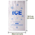 100 PACK 10 lb. Plastic Drawstring Ice Bags, 12 x 21 Inch Heavy-Duty Plastic Bags