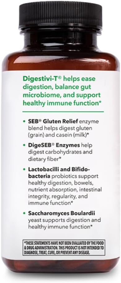 LifeSeasons Digestivi-T - Digestive Enzymes & Probiotic Supplement, 10 Billion CFU, 90 Capsules for Gut & Immune Health