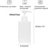 Refillable Plastic Pump Bottle, Empty Lotion Soap Dispenser Liquid Container, 15oz/450ml White, 2 Pack for Bathroom