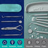 GuruNanda Professional Stainless Steel Dental Kit with Tongue Scraper, 4 Piece Set