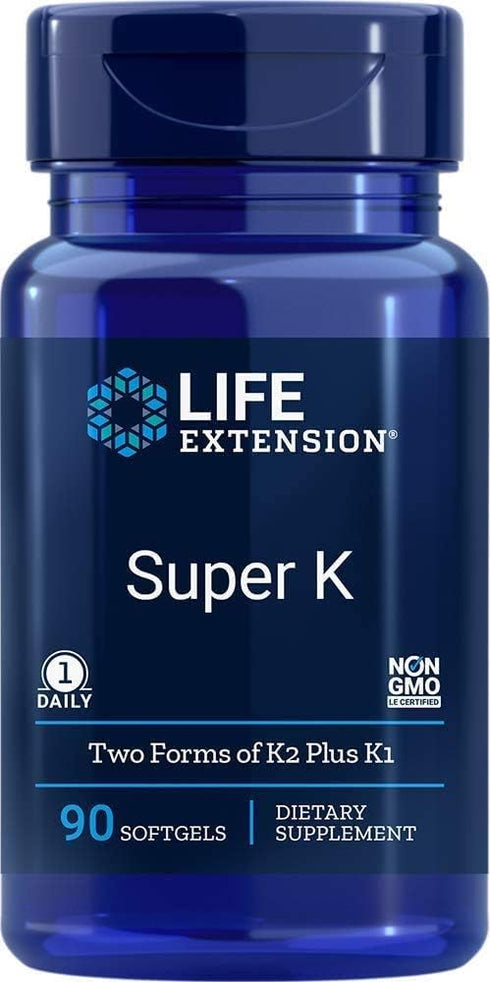 Life Extension Super K with Advanced K2 Complex, 90 Softgels