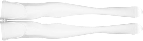 NuVein 18 mmHg Surgical Stockings, Thigh High Open Toe Medical Support for Embolism Risk, Unisex Fit, White, Medium