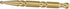 Hemoton Brass Handheld Acupuncture Roller Pen Dual-Ended Face Massage Tool for Facial