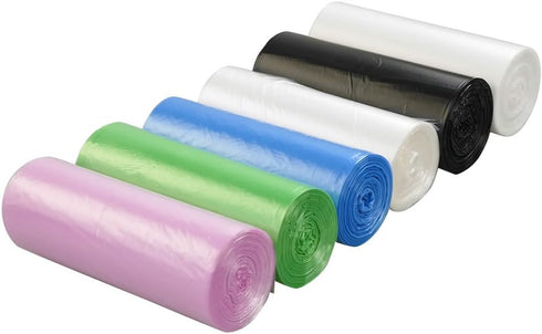 1.5 Gallon Garbage Bags, Small Trash Bags, 135 Counts, 6 Rolls