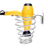 Spiral Blower Stand Spring Wall Mounting Hair Dryer Rack Stainless Steel Holder for Home Salon