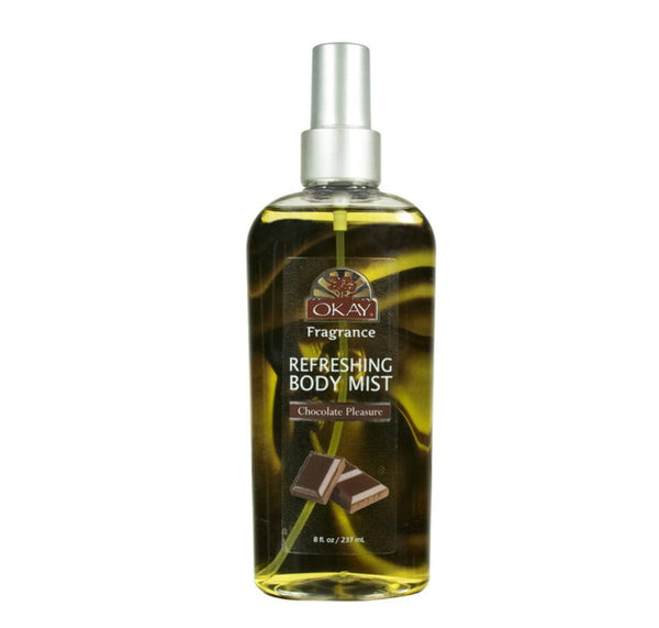 OKAY Chocolate Pleasure Refreshing Body Mist, 8oz / 237ml