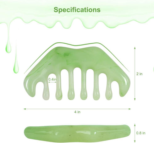 2pcs Guasha Scraping Massage Comb, Multi-Functional Handheld Head Tool for Relaxation, Physical Therapy