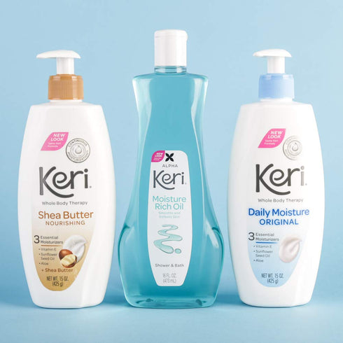 Keri Nourishing Shea Butter Body Lotion, 15 Ounce for Hydration