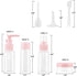 Vitog Travel Bottles Kit, TSA Approved Leak Proof Portable Toiletry Containers Set, Clear PET Flight Size, Set of 11