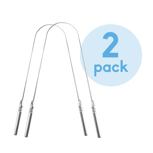 The Humble Co. Tongue Scraper, 100% Stainless Steel for Superior Oral Care, BPA Free (2pk)