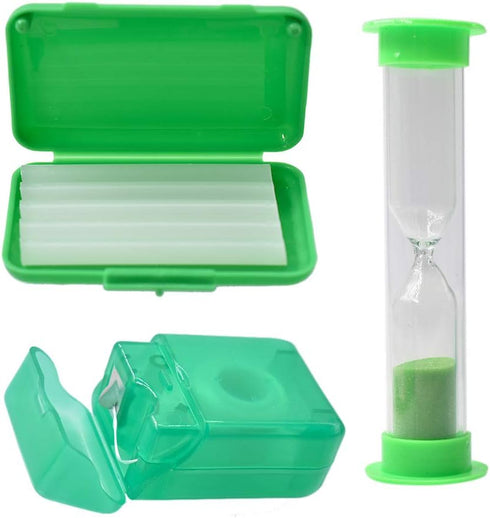 Angzhili Portable Orthodontic Toothbrush Kit for Braces, Dental Care Kit with Interdental Brush, Dental Wax, Floss,