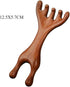 M.lemo925 (5+2-Claws) Golden Sandalwood Massager Tool Eye Massage Device Scalp Gua Sha Wooden Comb Forehead Massage