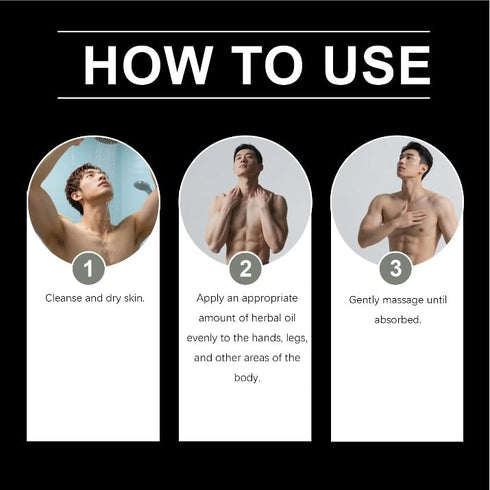 STAZA 30ml Mens Massage Oil with Ginger Extract, Moisturizing Nourishing Skin Oil for Daily Relaxation & Comfort Care