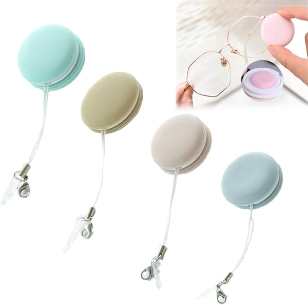 MAOGOOR Macaron Phone Screen Wipe - 4PCS Mobile & Eye Glass Cleaner, Preserve