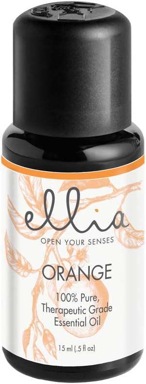 15ml Ellia Orange Essential Oil Diffuser | 100% Pure, Therapeutic Grade