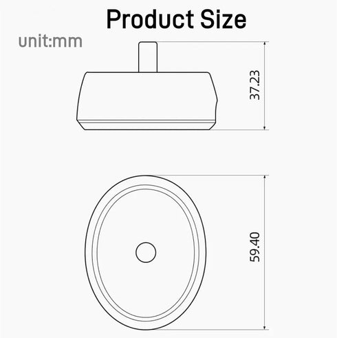 Oral B IO Compatible Charging Base - OEM Replacement for Braun Oral B Electric Toothbrush IO 3 4 5 6
