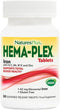Natures Plus Hema-Plex Iron - 30 Slow-Release Tablets with 85 mg Elemental Iron + Vitamin C, Vegan
