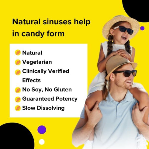 Prebiotic Supplement - Long Lasting Nasal/Sinus Health, Immune Balancing, 12 Gummy Lozenges