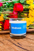 Kindness Inspirational 8oz Highly-Scented Soy Candle, Made in USA with Pure Essential Oils, Bergamot & Eucalyptus