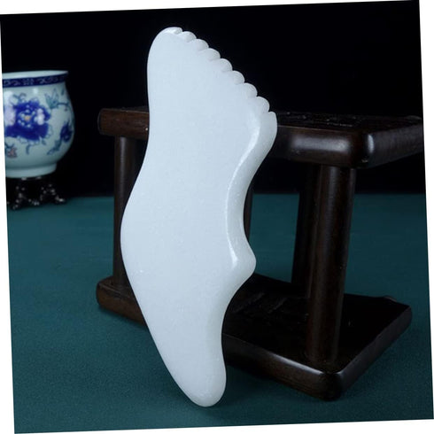 Jade Gua Sha Massage Tool - Facial and Body Scraper for Relaxation