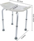Sihand 14 21 Portable Shower Stool, Adjustable Shower Chair, Medical Tool Anti-Slip Bathtub Seat Bench, Height is