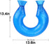 ORTOLY 1.6L LEIRUO U-Shaped Hot Water Bottle with Cover PVC Hot and Cold Water Bottle Neck & Shoulder Hot Water Bag
