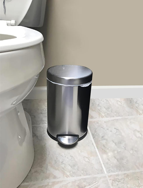 4 Gallon Trash Bags, Lavender Scented, 200 Count, White Bathroom Garbage Bags, Mini Wastebasket Can Liners