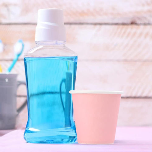 Bathroom Paper Cups 3oz - 50 Count Disposable Mouthwash Cups, Pink Small Cups for Mouthwash, Espresso, Medicine