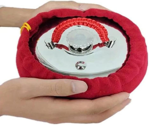 JWW 15cm 18cm 20cm 15cm-1.1L) Hand Warmer Metal Hot Water Bottle with Cover Pain Relief Bed Bottle for Women Men