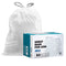 Plasticplace Custom Fit Trash Bags, 10 Gallon, Compatible with simplehuman Code K (50 Count) White Drawstring Liners