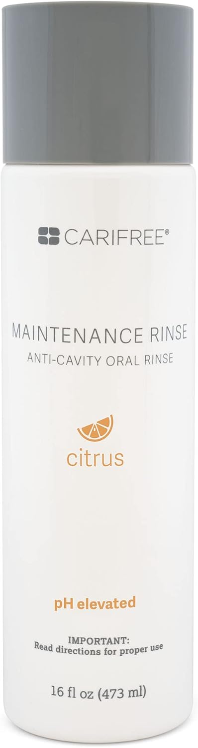 CariFree Maintenance Rinse, Citrus Flavored, Anti-Cavity Fluoride Mouthwash, Dentist Recommended, Prevents Oral