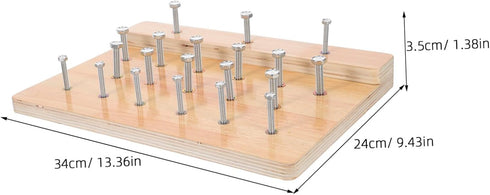 UPKOCH Wooden Finger Strengthening Therapy Board for Hand Rehabilitation