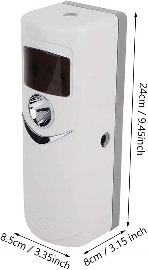 Air Fresher Dispenser, Electric Aroma Dispenser, Wall Mounted, Desktop with 4 Time Settings for Office Bedroom Home