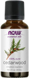 NOW Essential Oils Cedarwood Oil, 1-Ounce