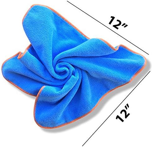 Microfiber Pros 10 12"x12" Silver-Infused Microfiber Cloths. Go Beyond Ordinary Cleaning. Washable/Reusable Cloths.