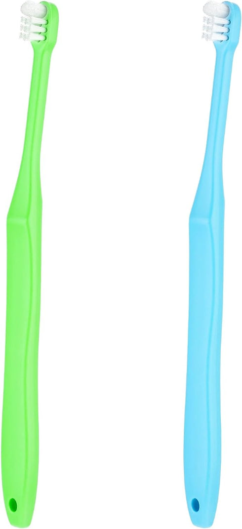 WLLHYF 2 Pieces Tuft Toothbrush Small Head End Tapered Interdental Interspace Nursing Soft