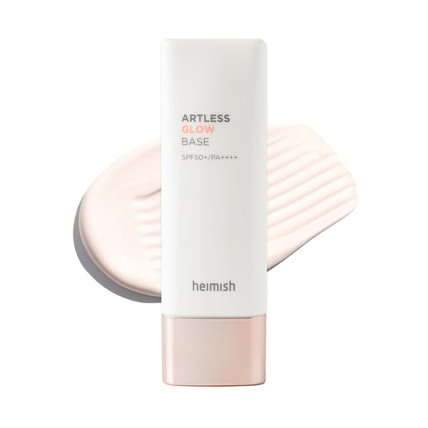 HEIMISH Artless Glow Base, Multipurpose Makeup Base, Primer, Highlighter, SPF 50+, 1.35fl.oz