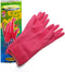 Mamison Quality Kitchen Non-Slip Reusable Rubber Gloves, Pink Color, Cleaning, Kitchen, Pet Care, Washing (1 Pair,