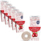 Eco-Dent VeganFloss Dental Floss, Waxed, Cranberry-Aloe, 100 Yds, Recyclable Cardboard Packaging, Pack of 6