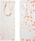 Set Pack 12-13.8x5x4 3 Sparkle and Bash Wine Gift Bags - Polka Dot Foil Style & Assorted Wine Bags for Gifts - Complete