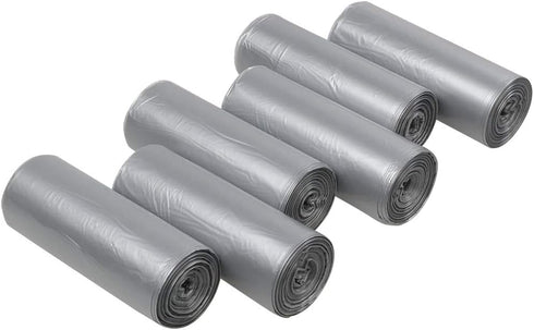 Obstnny 1.5 6 Roll/150 Counts, Gallon Small Trash Bags, Grey