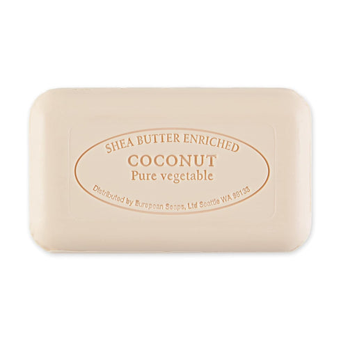 Pre de Provence Artisanal Soap Bar, Coconut, Natural French Skincare, 5.3 Ounce