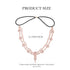 Unsutuo Hair Jewelry Head Chain, Wedding Bohemian Floral Headband Elastic for Women (Rose Gold)
