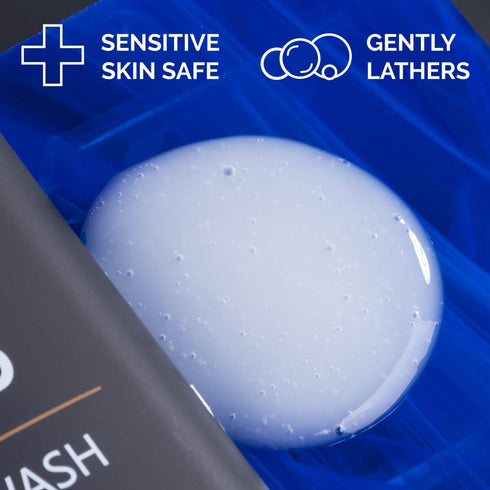 ZEUS Body Wash with Shea Butter & Aloe Vera for Men, All Natural Invigorating Skin Reviving Shower Wash