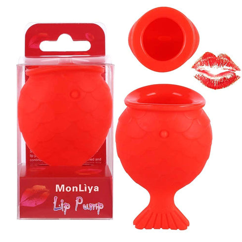 Lips Enhancer Plumper Device, Silicone Fish Shape Lip Plumper for Natural Pout Mouth Tool, Sexy Lip Mouth Bigger