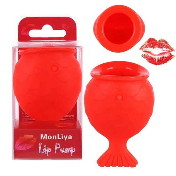 Lips Enhancer Plumper Device, Silicone Fish Shape Lip Plumper for Natural Pout Mouth Tool, Sexy Lip Mouth Bigger